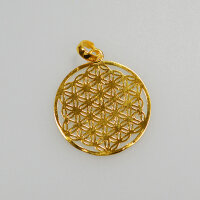 Blume des Lebens 20mm / 1 Stück / gold