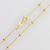 Silver Chain with Beads 45cm / 0,8mm / silver