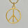 Peace 30mm / 1 Stück / gold