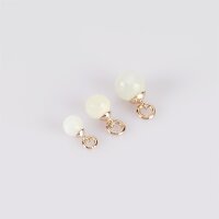 Creamy Moonstone 8mm / 1 piece / gold