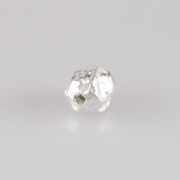 Nuggets 11 x 7mm / 3 Stück / silber