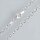 Silver Rolo Chain, faceted 100cm / 2,2mm / 1 piece / silver