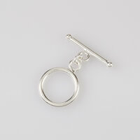 Knebelverschluss 12mm / 3 Stück / silber