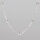 Silver Chain with Beads 70cm / 0,8mm / silver
