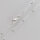 Silver Chain with Beads 70cm / 0,8mm / silver