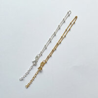 Bracelet 16+3cm / 3 pieces /  gold