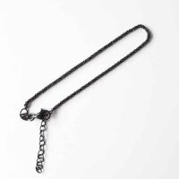 Armkettchen 16+3cm / 3 Stück / schwarz