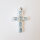 Cross Pendant 35 x 25mm / 1 piece / topaz
