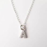 Buchstaben Charms J / 1 Stück / silber