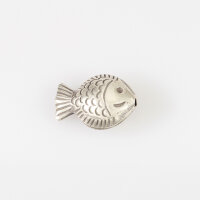 Fisch 30mm / 2 Stück / silber