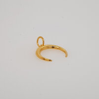 Crescent Moon Pendant 20mm / 1 piece / gold