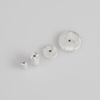 Barrel Bead  6 x 3mm / 5g / approx. 18 pieces / silver