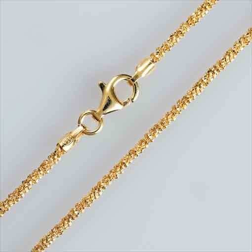Silver Necklace  60cm / 1,1mm / 1 piece / gold