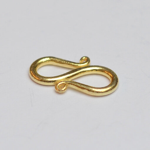 S-Shape Clasp 15mm / 10g / approx. 14 pieces / gold
