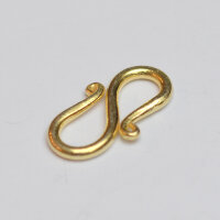 S-Shape Clasp 15mm / 10g / approx. 14 pieces / gold
