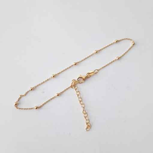 Armkettchen 16+3cm / 3 Stück / gold