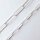 Silver Chain16 x 4mm / 1cm / silver