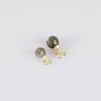 Labradorite 10mm / 1 piece / silver