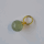 Prehnite Pendant 12mm / 3 pieces / gold