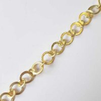 Silver Chain by the meter 12mm / 1cm / gold