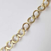 Silver Chain by the meter 12mm / 1cm / gold