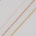 Silver Rolo Chain, faceted 70cm / 1,1mm / 1 piece / silver
