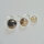 Smoky Quartz Pendant 12mm / 3 pieces / silver