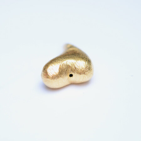 Heart  27 x 20mm / 1 piece / gold