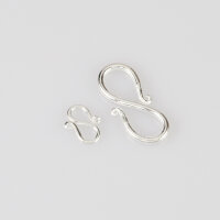 S-Shape Hook 20 x 10mm / 3 pieces / silver