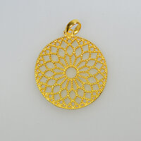 Mandala 25mm / 1 Stück / gold