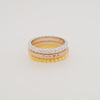 Tricolor Ring Gr. 62 / 3 Stück / tricolor