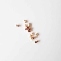 Quetschröhrchen 2 x 1.5mm / 10g / ca. 500 Stück / vergoldet