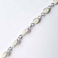 Bracelet Moonstone / 1 piece / silver