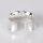 Bangle, shiny 25mm wide / 1 piece / silver