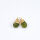 Halbedelsteintropfen Peridot / 2 Stück / gold