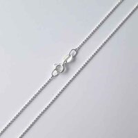 Kugelkette diamantiert 70cm / 1,0mm / 1 Stück /  silber