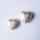 Heart, Vertical Hole  23mm / 1 piece / silver