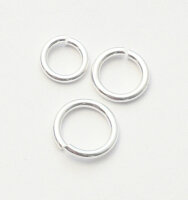 Öse, offen 8mm / 10g / ca. 36 Stück / silber