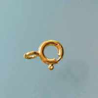 Federring 6mm / 20 Stück / gold
