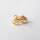 Ohrstecker Peace 6mm / 1 Paar / gold