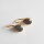 Semi Precious Stone Earrings, teardrop shaped Labradorite / 1 pair / gold