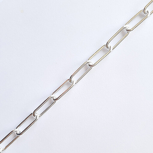 Silver Chain 14 x 5mm / 1cm / silver