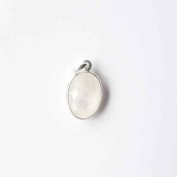 Smoky quartz 18 x 13mm / 3 pieces / silver