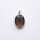 Smoky quartz 18 x 13mm / 3 pieces / silver