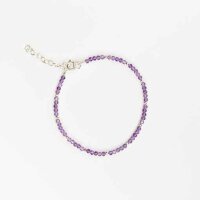 Armkettchen lila Amethyst / 1 Stück / silver