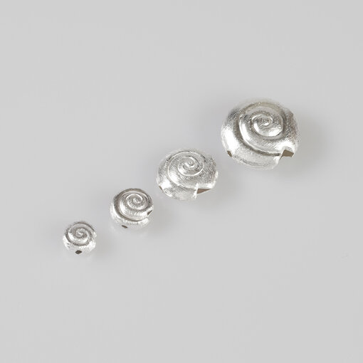Schnecke 6mm / 10g / ca. 33 Stück / silber