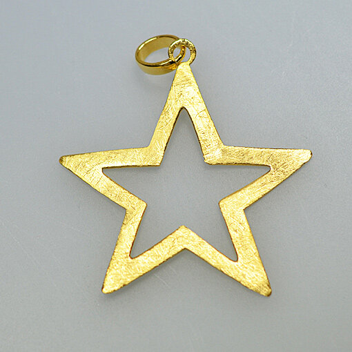 Star Pendant 40mm / 1 piece / gold