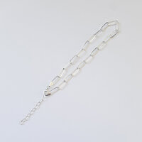 Papaerclip Anklet 22+5cm / 1 piece / gold