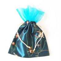 Schmuckbeutel 22 x 16cm / 10 Stück / blau