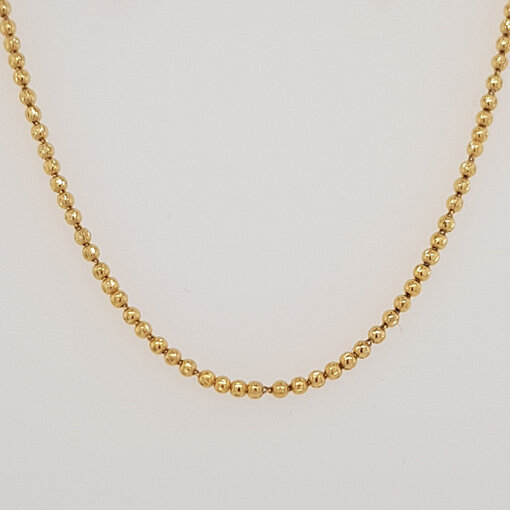 Kugelkette, exclusiv 50cm / 1,5mm / 1 Stück / gold